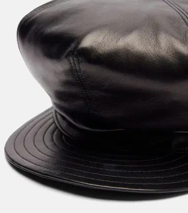 Valentino VLogo leather newsboy cap | Thumbnail 3 Valentino VLogo leather newsboy cap | Thumbnail 3