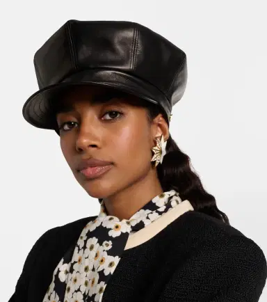 Valentino VLogo leather newsboy cap | Thumbnail 4 Valentino VLogo leather newsboy cap | Thumbnail 4