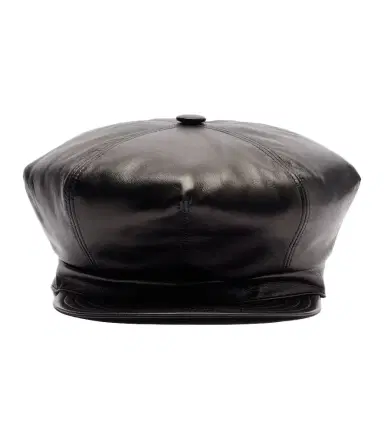 Valentino VLogo leather newsboy cap | Thumbnail 1 Valentino VLogo leather newsboy cap | Thumbnail 1