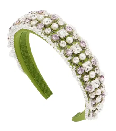 Valentino Embellished wool and silk headband | Thumbnail 1 Valentino Embellished wool and silk headband | Thumbnail 1