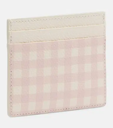 Valentino Garavani VLogo checked leather card holder | Thumbnail 3