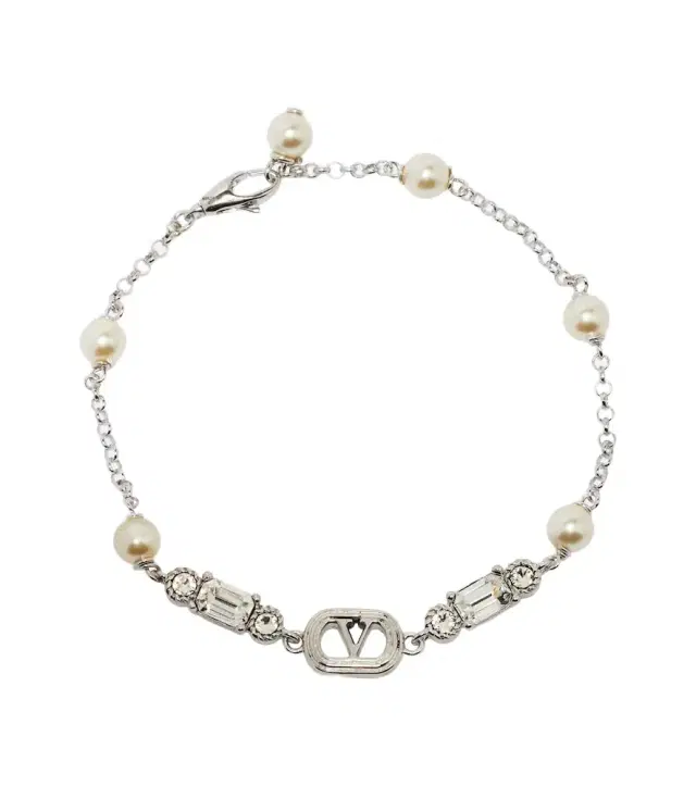 Valentino VLogo embellished chain bracelet