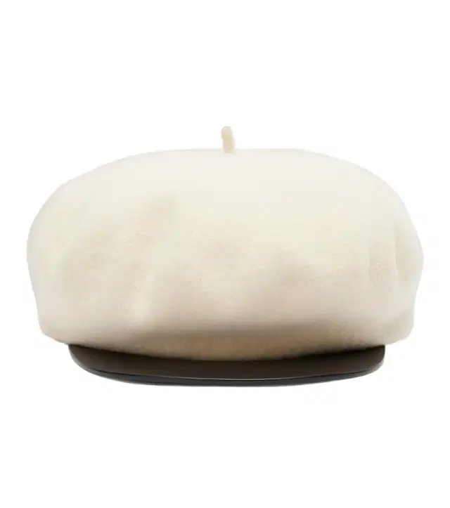 Valentino VLogo leather-trimmed wool newsboy cap