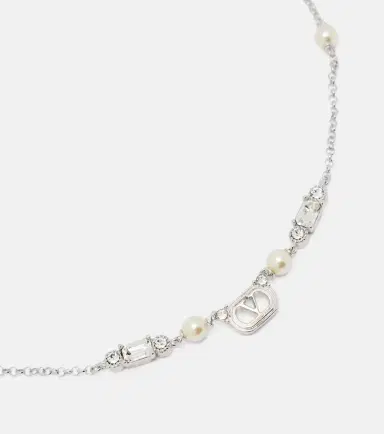 Valentino Ovalette Swarovski-embellished necklace | Thumbnail 2