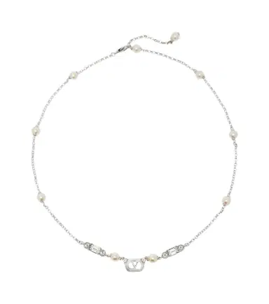 Valentino Ovalette Swarovski-embellished necklace | Thumbnail 1