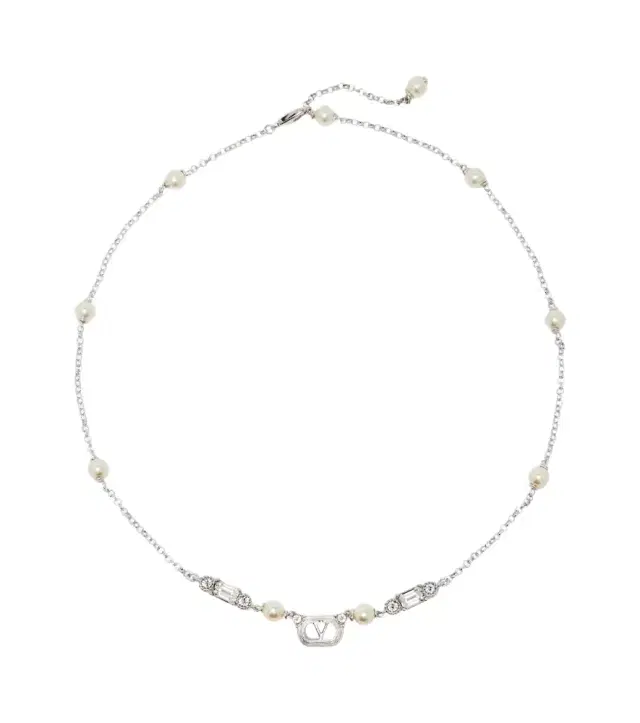 Valentino Ovalette Swarovski-embellished necklace
