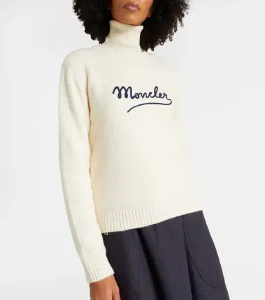 Moncler Embroidered logo cotton-blend sweater | Thumbnail 5 Moncler Embroidered logo cotton-blend sweater | Thumbnail 5