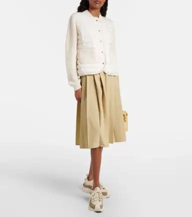 Moncler Down-paneled cotton cardigan | Thumbnail 6 Moncler Down-paneled cotton cardigan | Thumbnail 6