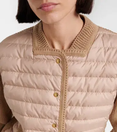 Moncler Down-paneled cotton cardigan | Thumbnail 5 Moncler Down-paneled cotton cardigan | Thumbnail 5