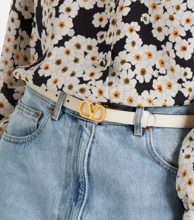 Valentino Garavani VLogo reversible leather belt | Thumbnail 4