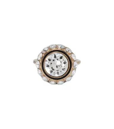 Valentino VLogo crystal-embellished enamel ring | Thumbnail 1 Valentino VLogo crystal-embellished enamel ring | Thumbnail 1