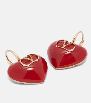 Valentino Caur Royal VLogo enamel earrings | Thumbnail 4