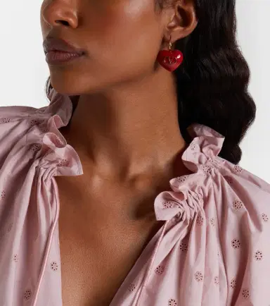 Valentino Caur Royal VLogo enamel earrings | Thumbnail 5