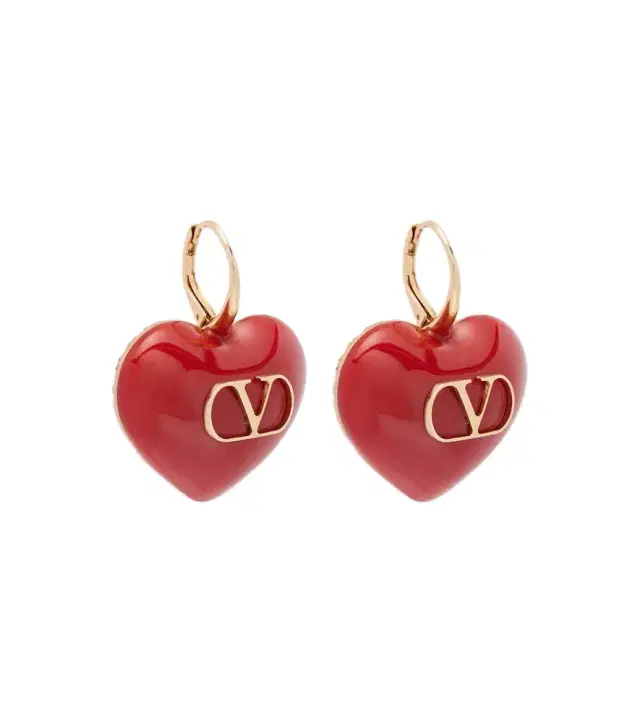 Caur Royal VLogo enamel earrings