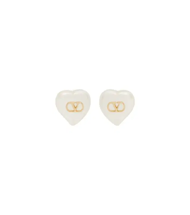 Valentino VLogo faux pearl earrings