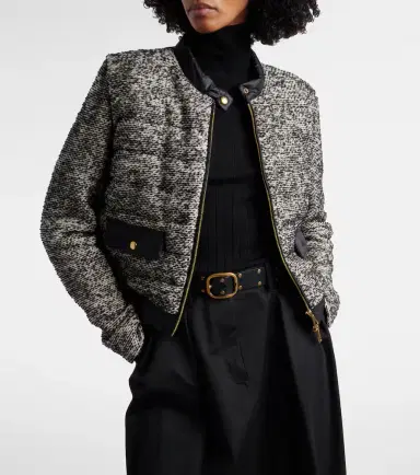 Moncler Down-paneled wool-blend jacket | Thumbnail 4 Moncler Down-paneled wool-blend jacket | Thumbnail 4