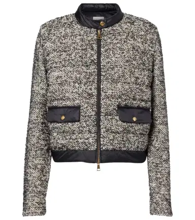 Moncler Down-paneled wool-blend jacket | Thumbnail 1 Moncler Down-paneled wool-blend jacket | Thumbnail 1