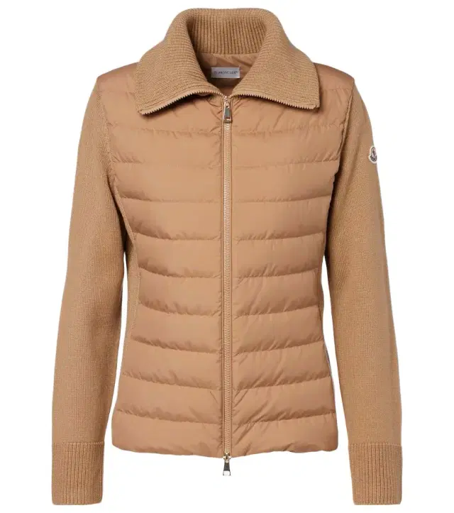 Moncler Down-paneled wool cardigan