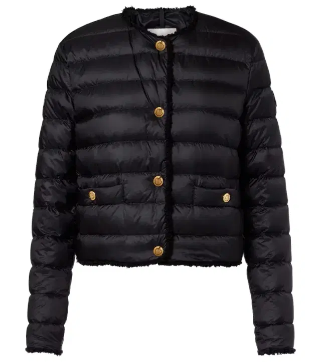 Fleurs quilted down jacket