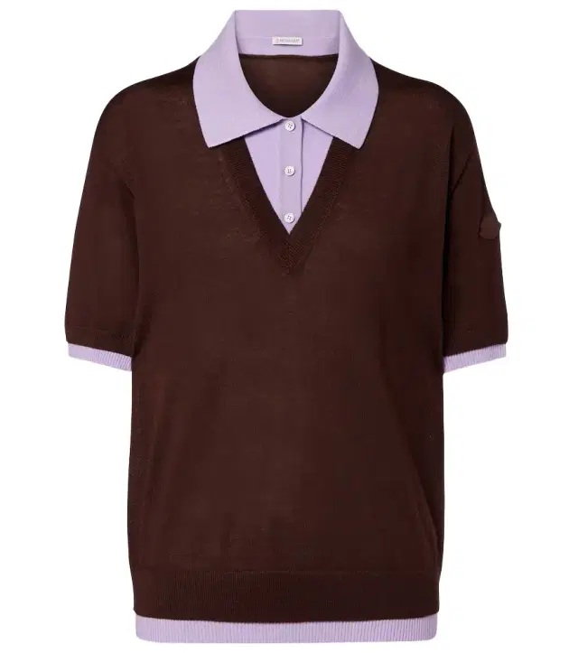 Moncler Virgin wool polo shirt