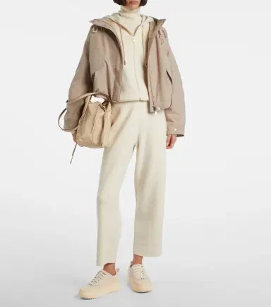 Moncler Hooded wool and cashmere zip-up cardigan | Thumbnail 3
