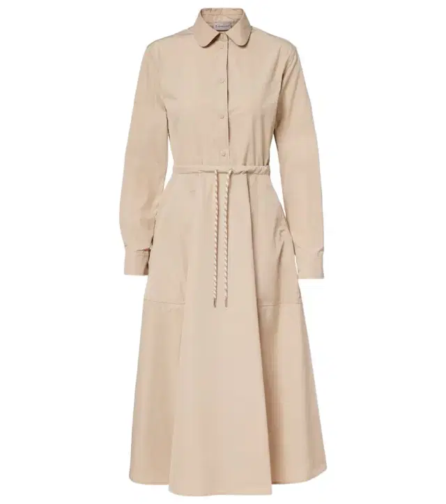 Poplin shirt dress