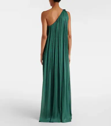 Costarellos Amabel one-shoulder pleated gown | Thumbnail 2