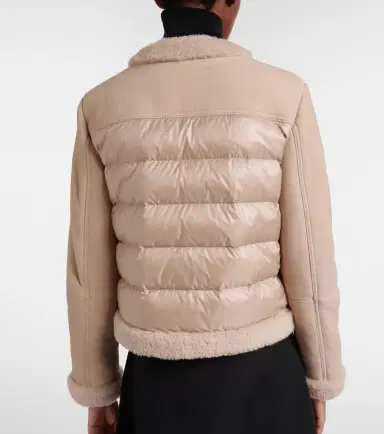 Moncler Buis shearling-lined suede down jacket | Thumbnail 6 Moncler Buis shearling-lined suede down jacket | Thumbnail 6
