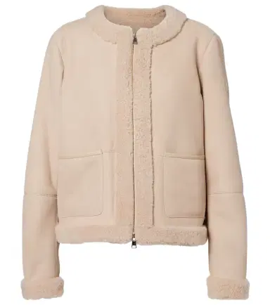Moncler Buis shearling-lined suede down jacket | Thumbnail 1 Moncler Buis shearling-lined suede down jacket | Thumbnail 1