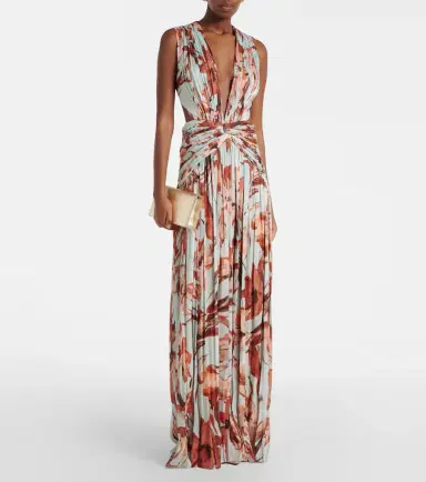 Costarellos Amarielle floral georgette gown | Thumbnail 2