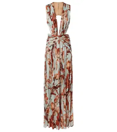 Costarellos Amarielle floral georgette gown | Thumbnail 1