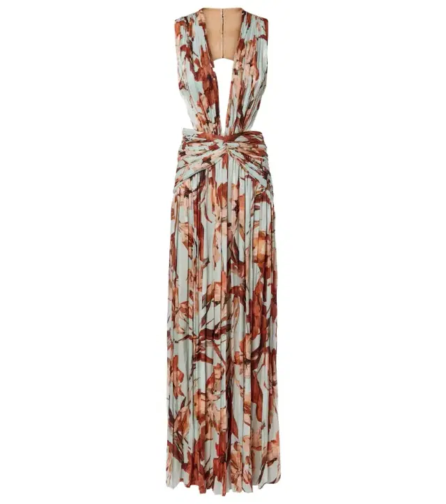 Amarielle floral georgette gown