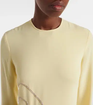 Costarellos Zarie embellished crêpe gown | Thumbnail 5 Costarellos Zarie embellished crêpe gown | Thumbnail 5
