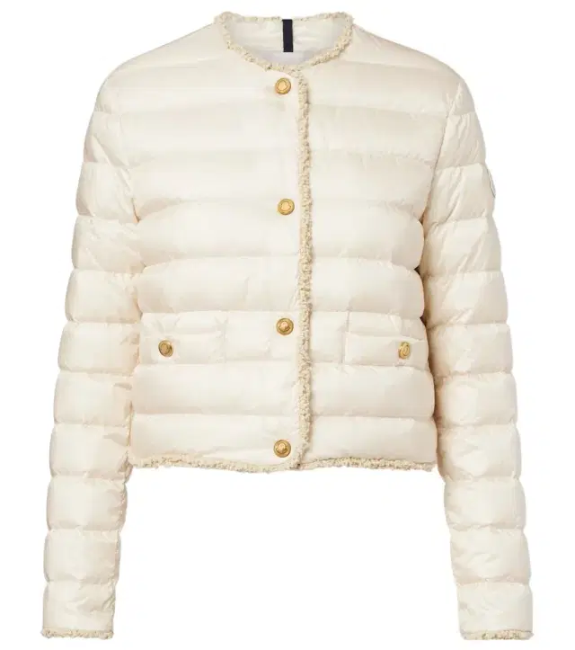 Fleurs quilted down jacket