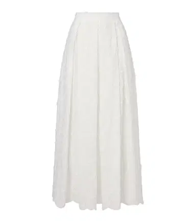 Elie Saab Embroidered cotton-blend maxi skirt | Thumbnail 1 Elie Saab Embroidered cotton-blend maxi skirt | Thumbnail 1