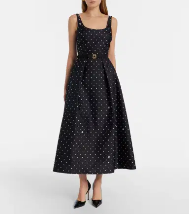 Elie Saab Polka-dot midi dress | Thumbnail 2 Elie Saab Polka-dot midi dress | Thumbnail 2