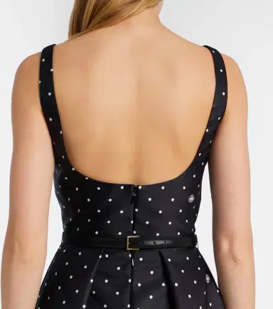 Elie Saab Polka-dot midi dress | Thumbnail 3 Elie Saab Polka-dot midi dress | Thumbnail 3