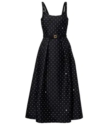Elie Saab Polka-dot midi dress | Thumbnail 1 Elie Saab Polka-dot midi dress | Thumbnail 1
