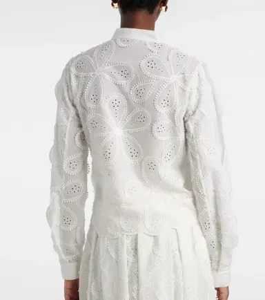 Elie Saab Embroidered tie-neck blouse | Thumbnail 6 Elie Saab Embroidered tie-neck blouse | Thumbnail 6