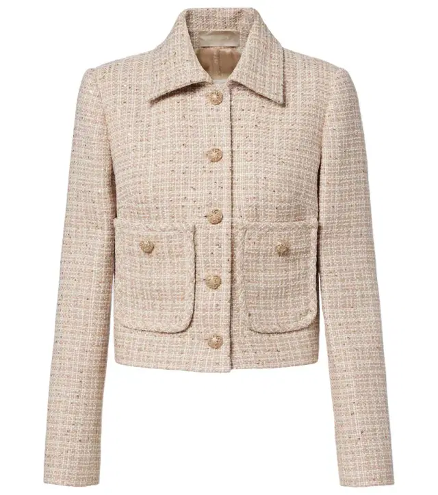 Elie Saab Sequined tweed jacket