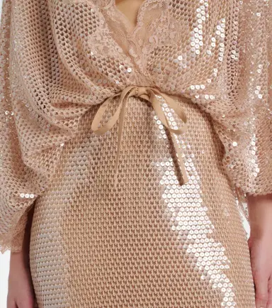 Elie Saab Lace-trimmed sequined mesh gown | Thumbnail 2