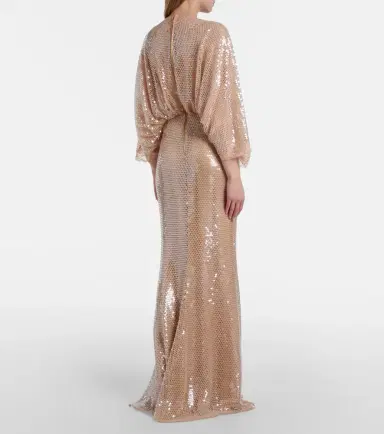 Elie Saab Lace-trimmed sequined mesh gown | Thumbnail 5