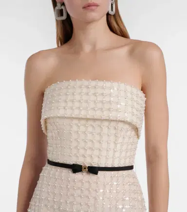 Elie Saab Embellished silk-blend bustier gown | Thumbnail 2