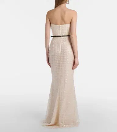 Elie Saab Embellished silk-blend bustier gown | Thumbnail 7
