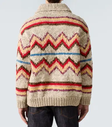 Visvim Wool and cashmere jacquard cardigan | Thumbnail 2