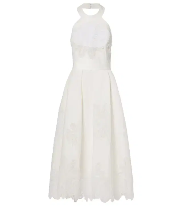 Elie Saab Embroidered halterneck cocktail dress
