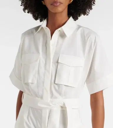 Elie Saab Belted cotton jumpsuit | Thumbnail 6 Elie Saab Belted cotton jumpsuit | Thumbnail 6