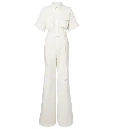 Elie Saab Belted cotton jumpsuit | Thumbnail 1 Elie Saab Belted cotton jumpsuit | Thumbnail 1