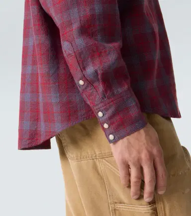 Visvim Four Corners checked wool and linen shirt | Thumbnail 4 Visvim Four Corners checked wool and linen shirt | Thumbnail 4