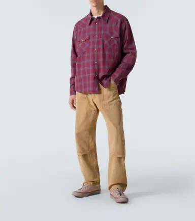 Visvim Four Corners checked wool and linen shirt | Thumbnail 5 Visvim Four Corners checked wool and linen shirt | Thumbnail 5